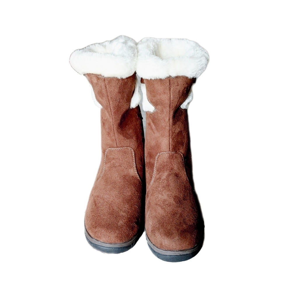 ITASCA Veronica Womens Brown Faux Suede Plush Lining Winter Boots Sz 7M NEW! - Picture 3 of 8